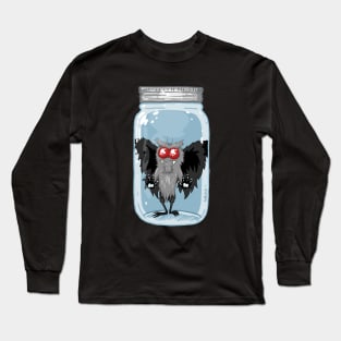 Mason Jar Mothman by Ronkytonk Long Sleeve T-Shirt